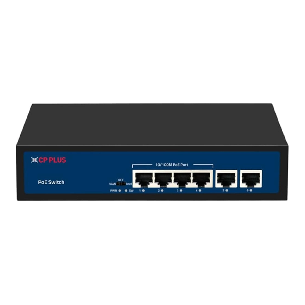 CP-Plus Poe Switch 4 Port (4 FE + 2 FE Port) CP-UNW-HPU4H2-48 view 2